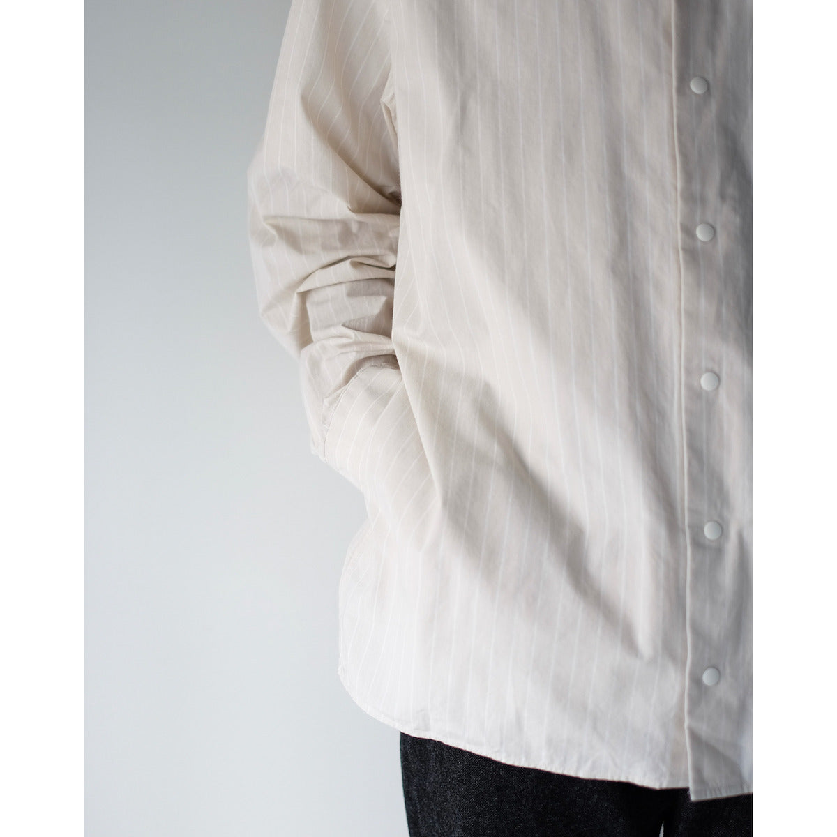 YAECA / Relax Square Comfort Shirt / BEIGE-ST