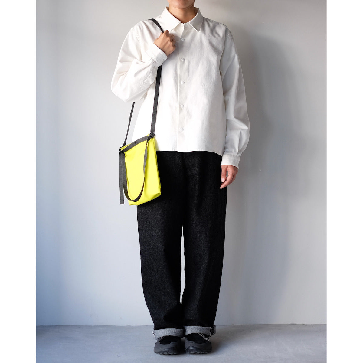 YAECA WOMEN / Wide Denim Pant / BLACK