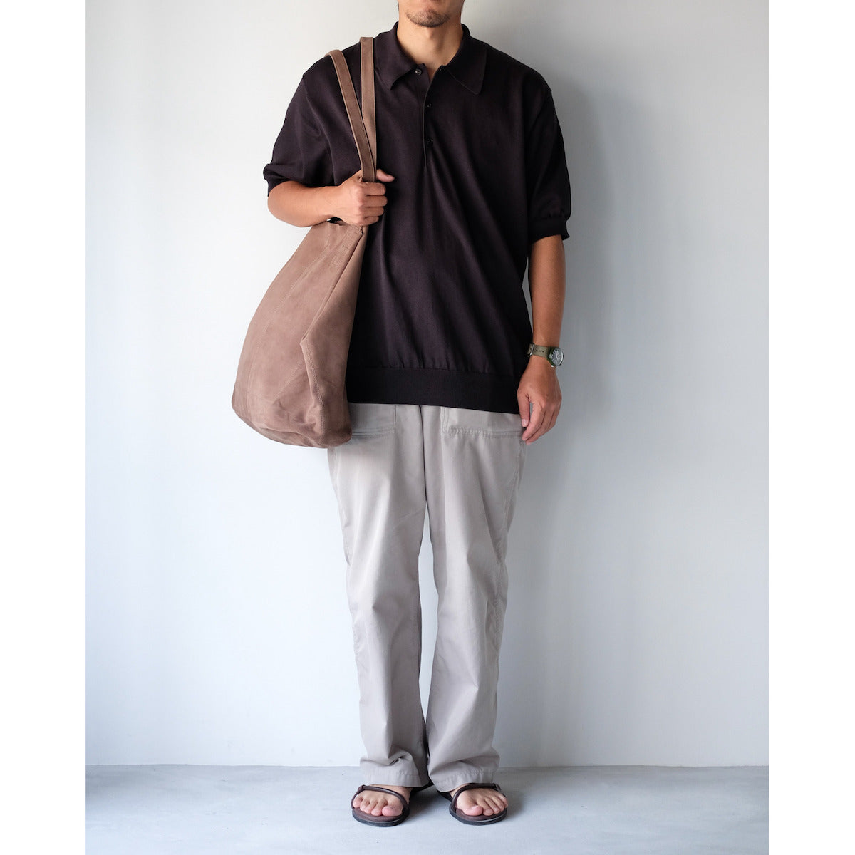 morphee / Big Tote XL / Oiled Suede Elephant