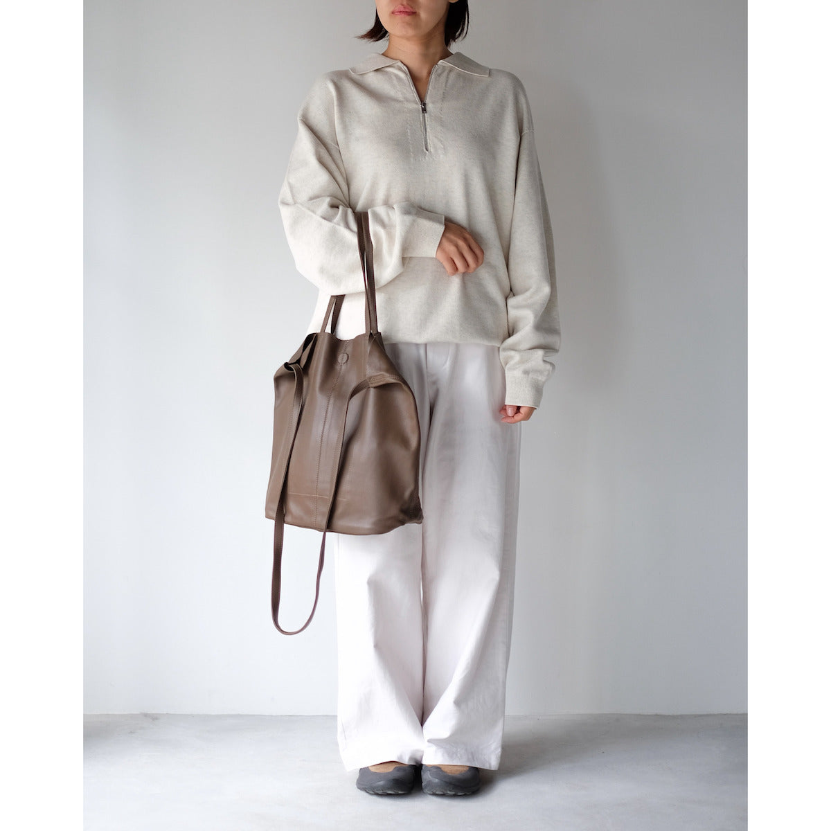 morphee / 3way Medium Tote(L Shoulder) / TAUPE