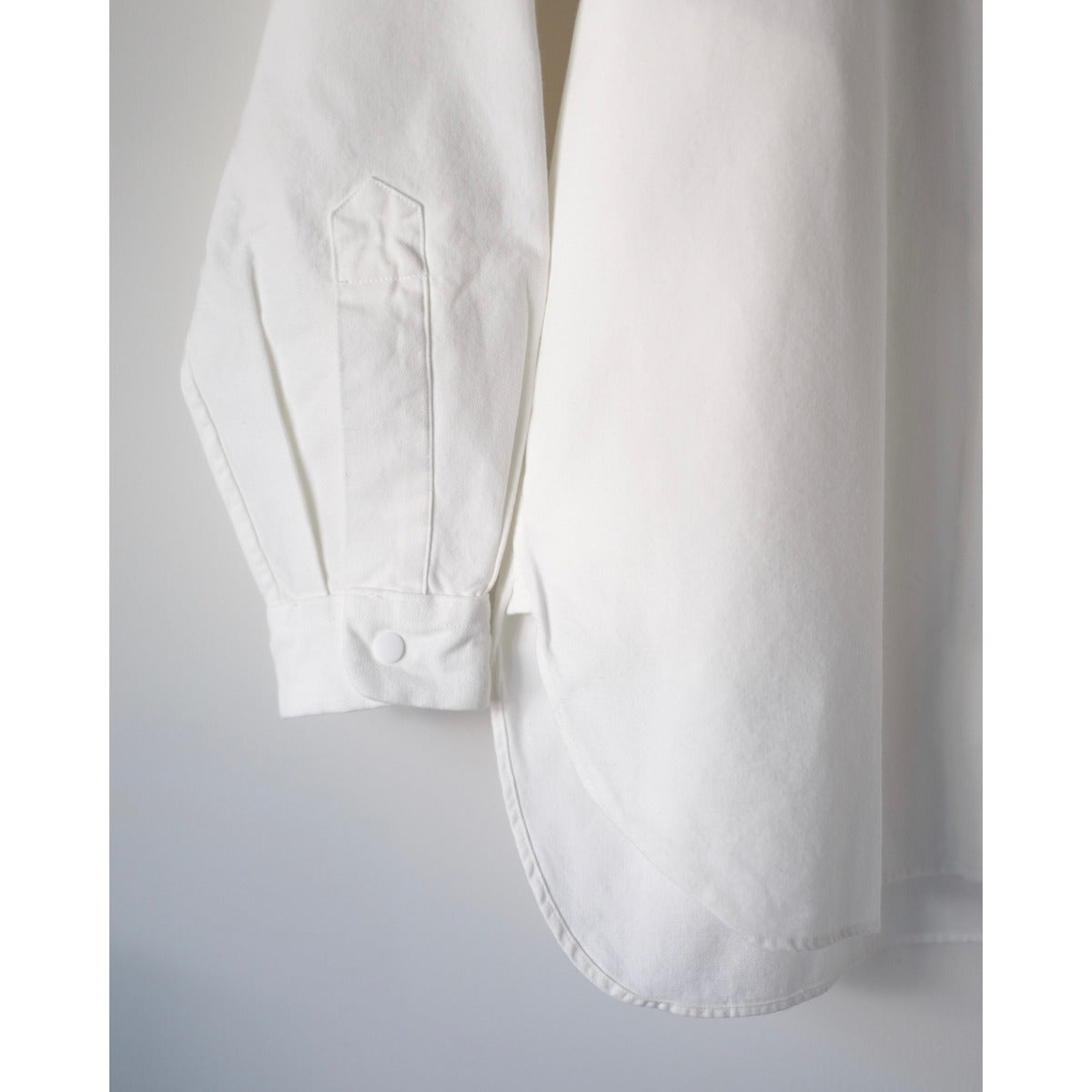 YAECA WOMEN / Relax Long Comfort Shirt / WHITE