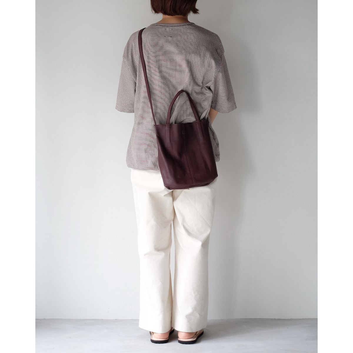 morphee / 2way Small Tote / BURGUNDY