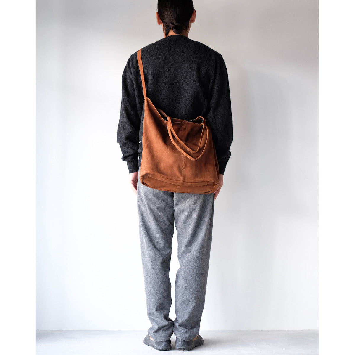 morphee / 3way Large Tote / Oiled Suede Brown