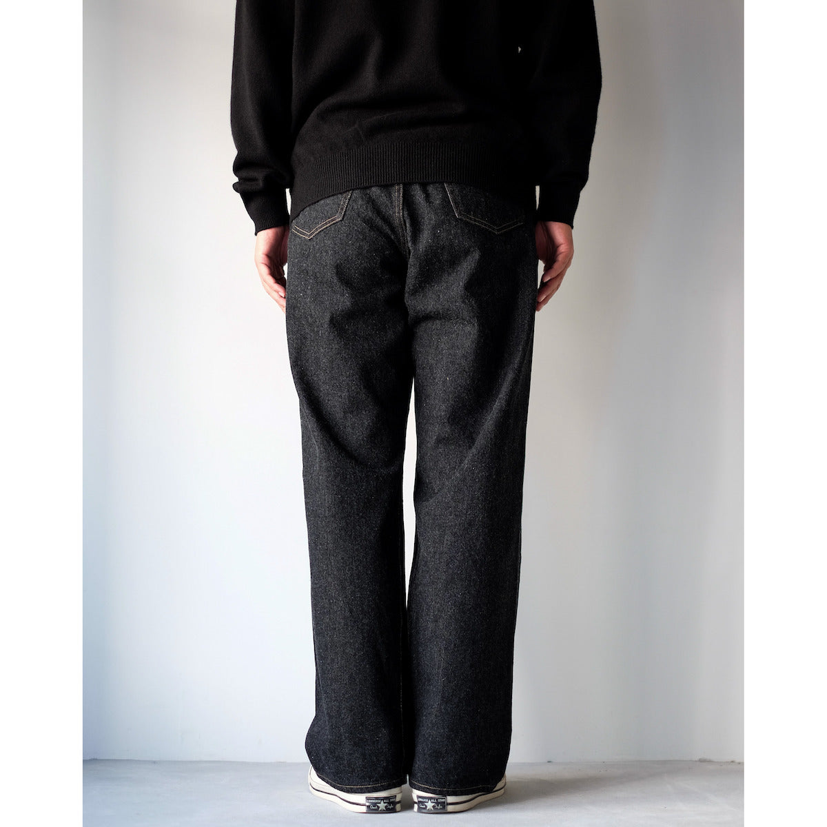 YAECA WOMEN / Wide Denim Pant / BLACK