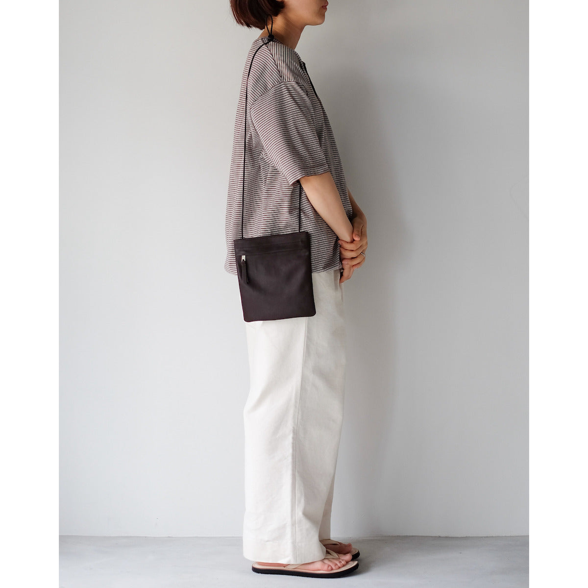 morphee / MINI SHOULDER POUCH / Dark Choco