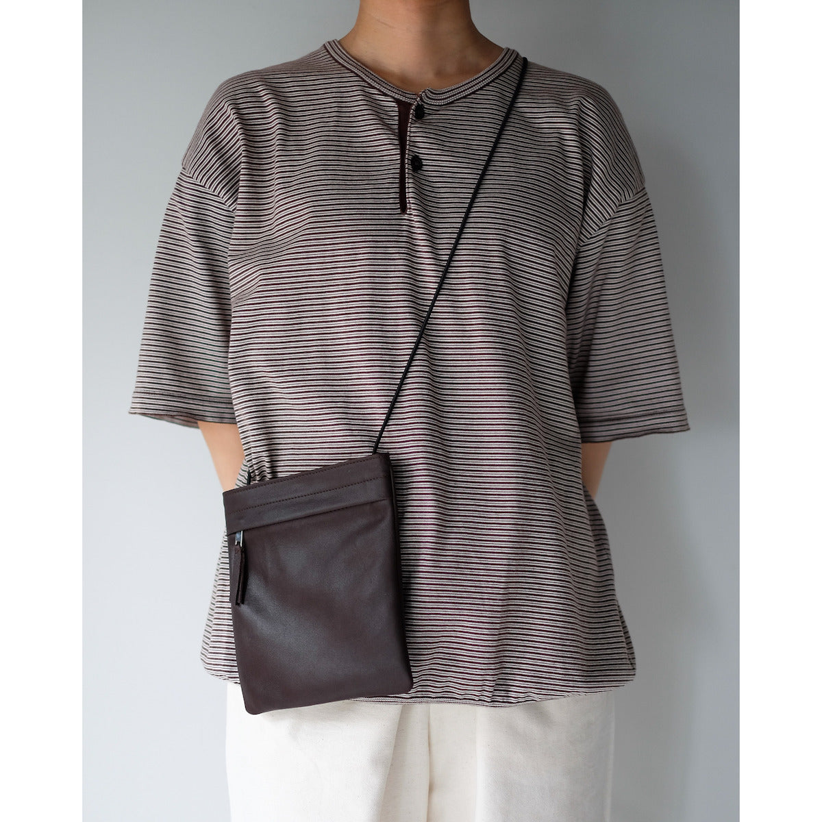 morphee / MINI SHOULDER POUCH / Dark Choco