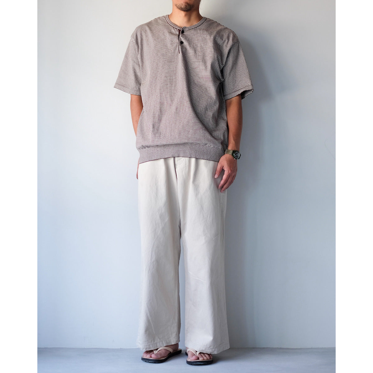 kamelia / Leather Beach Sandal / TAN