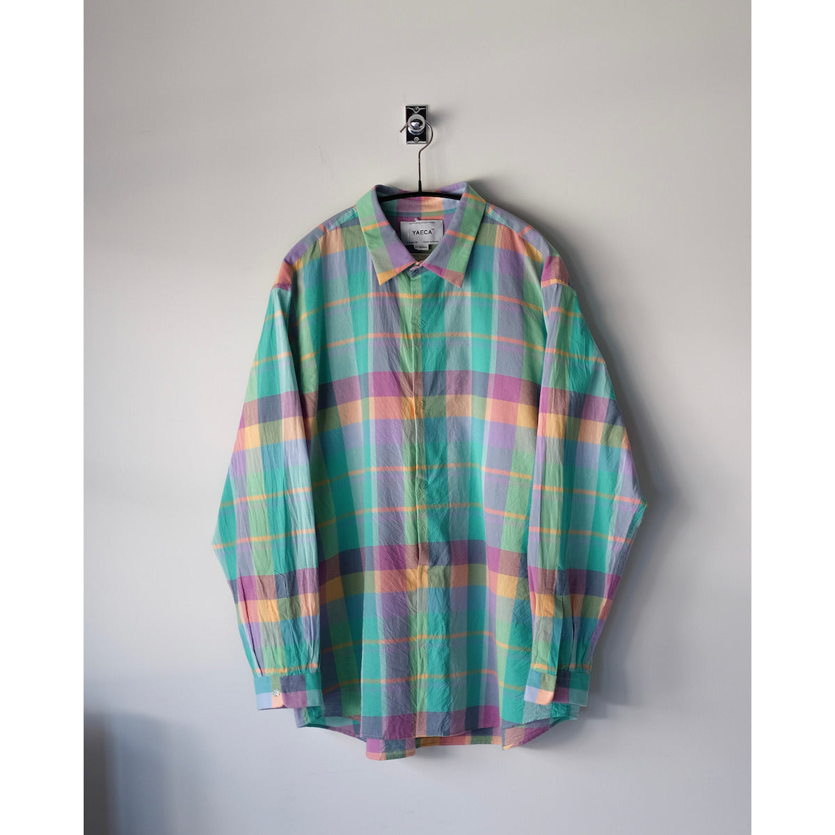 YAECA / Wide Comfort Shirt / GREEN-CH