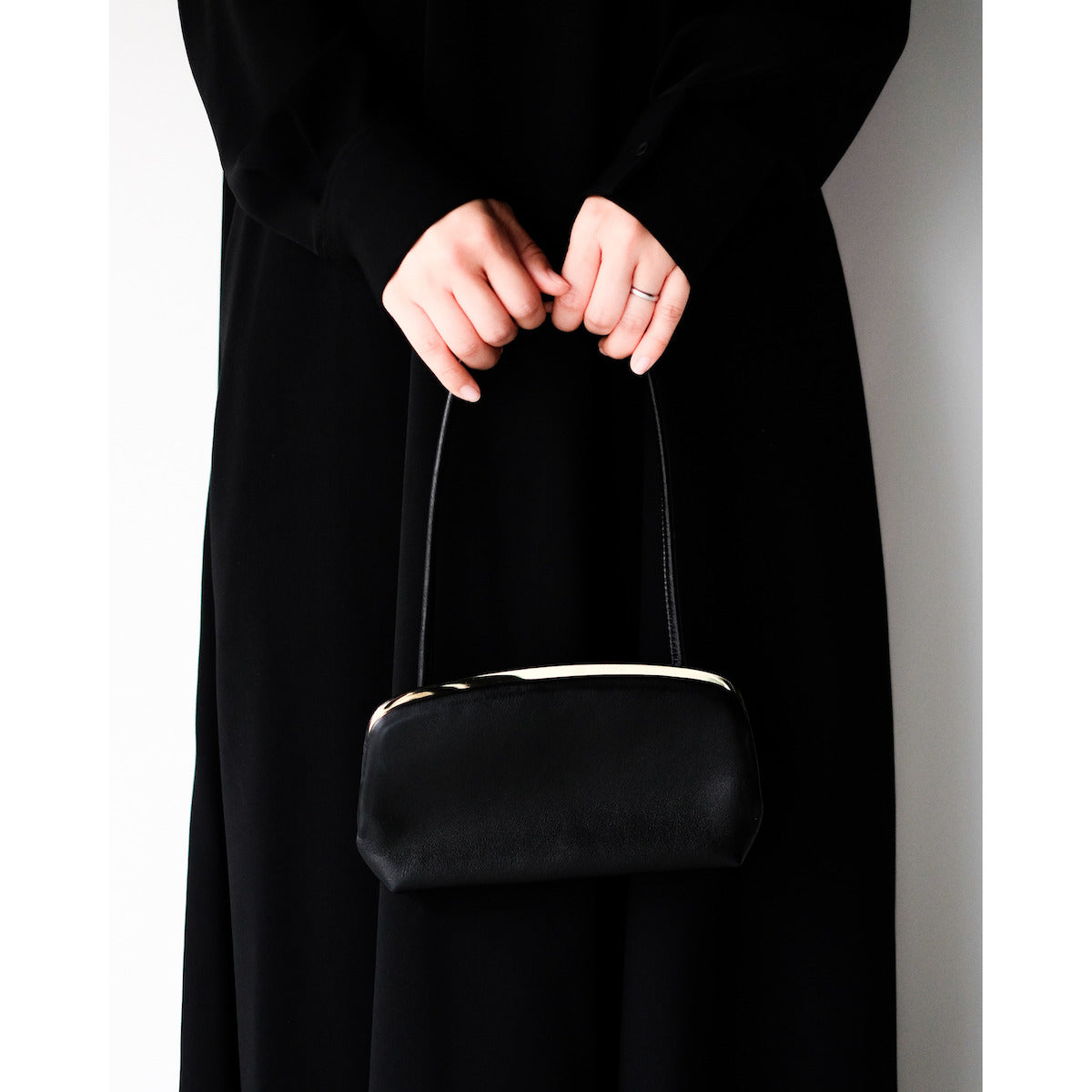 morphee SAC À MAIN / Framed One Shoulder Bag / BLACK（GOLD）