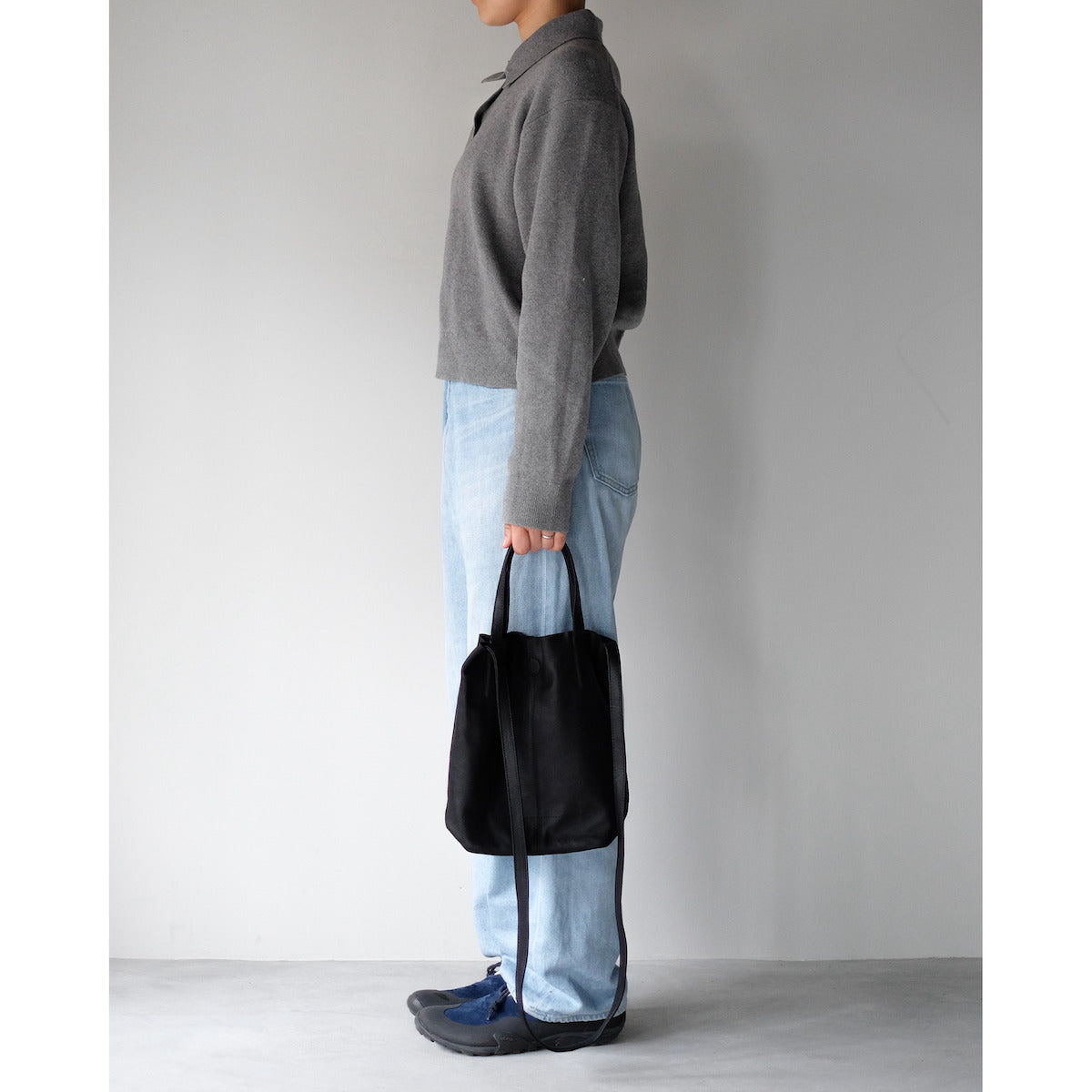morphee / 2way Small Tote(L Shoulder) / BLACK