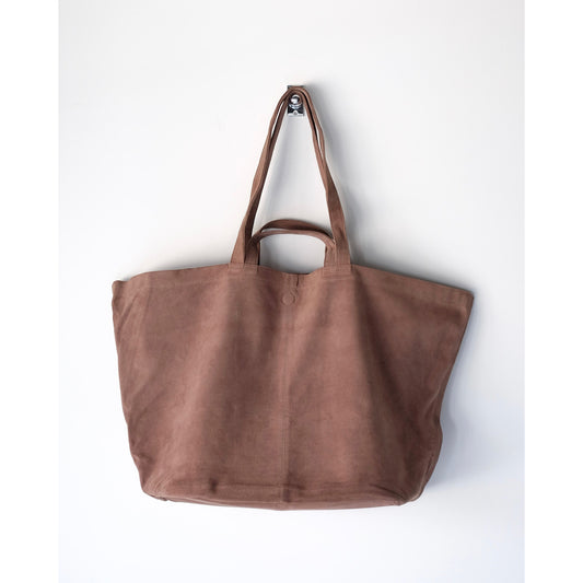 morphee / Double Tote XXL / Oiled Suede Elephant