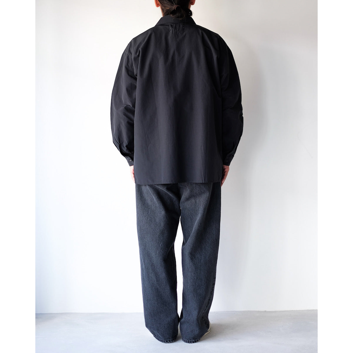 YAECA / Relax Square Comfort Shirt / BLACK
