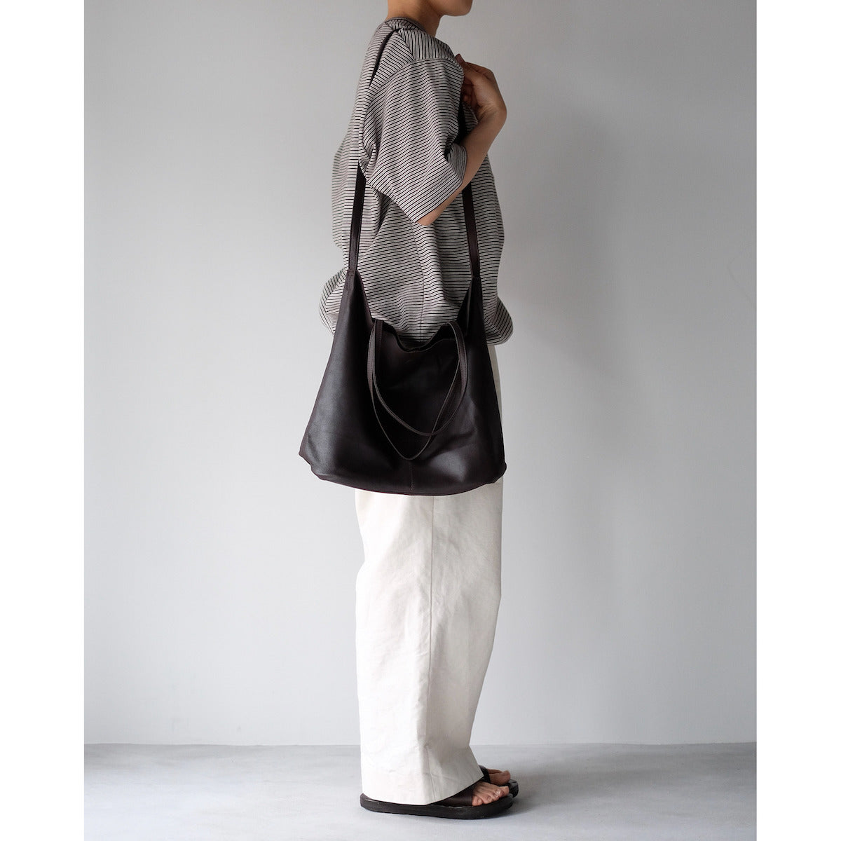 morphee / 3way Medium Tote / Dark Choco