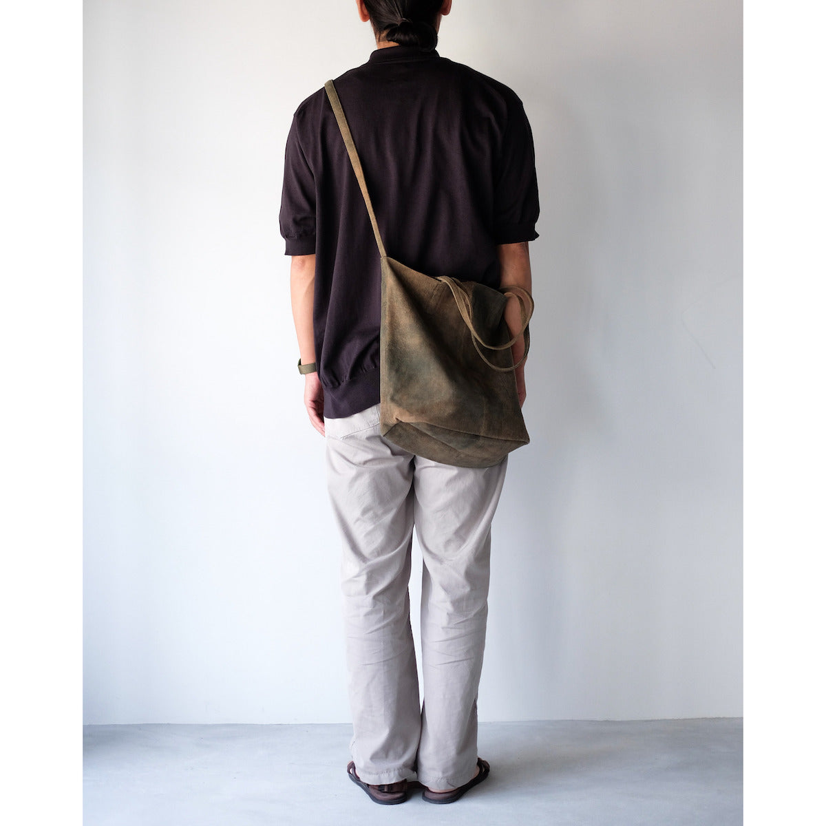 morphee / 3way Medium Tote(L Shoulder) / Antique Suede Rust Brown