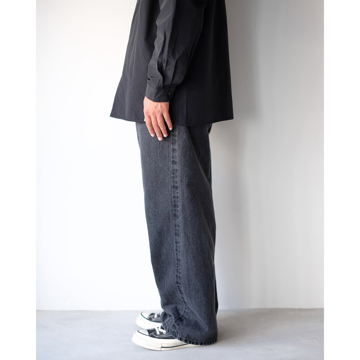 CIOTA / Baggy 5 Pocket Pants / Medium Black