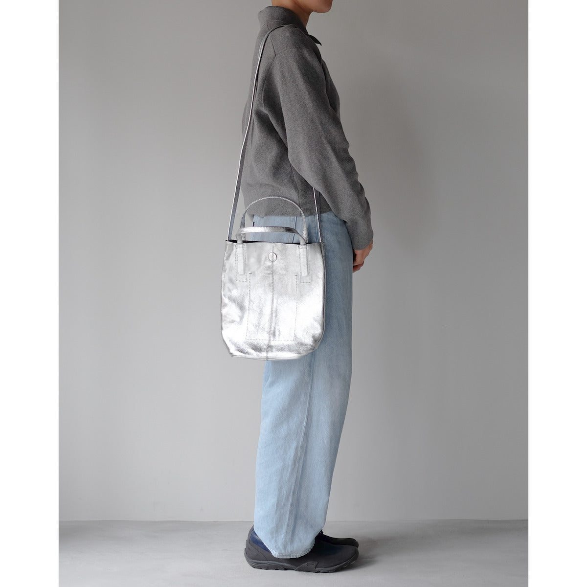morphee / 2way Small Tote(L Shoulder) / SILVER