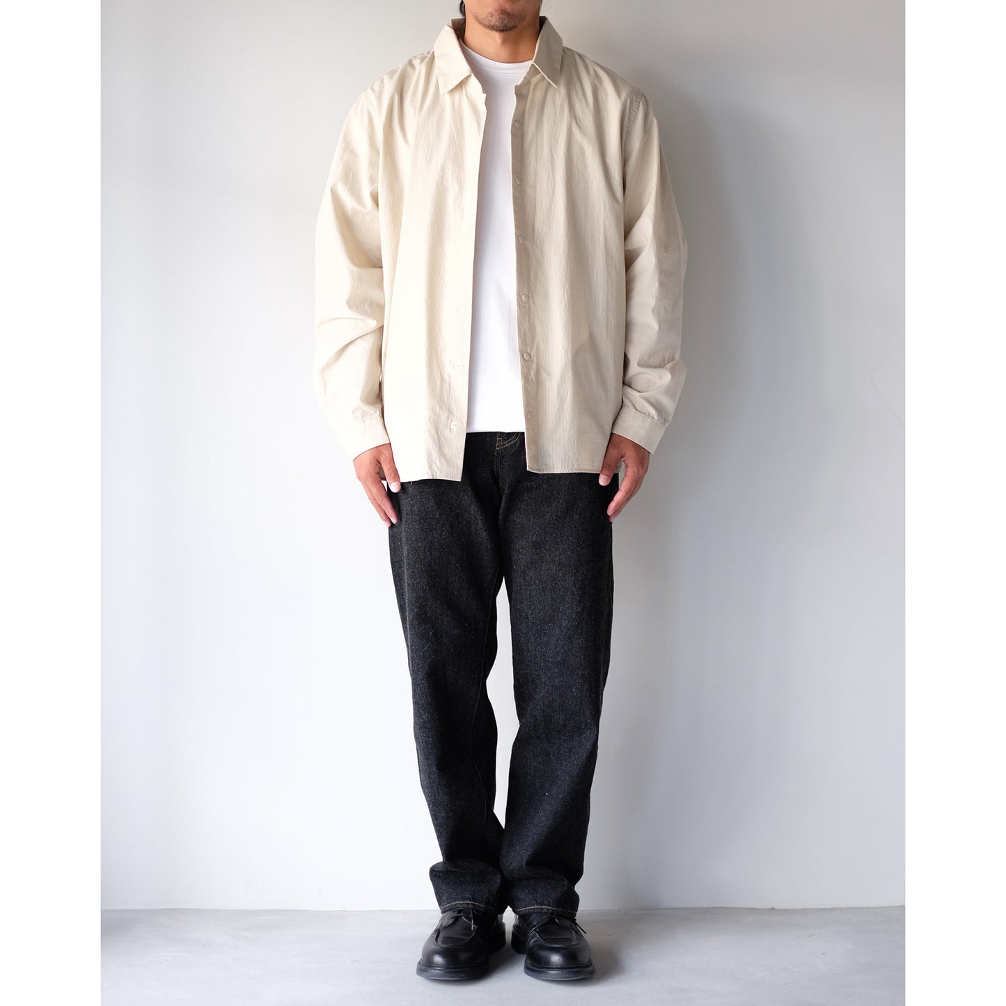 YAECA / Relax Square Comfort Shirt / KHAKI-ST
