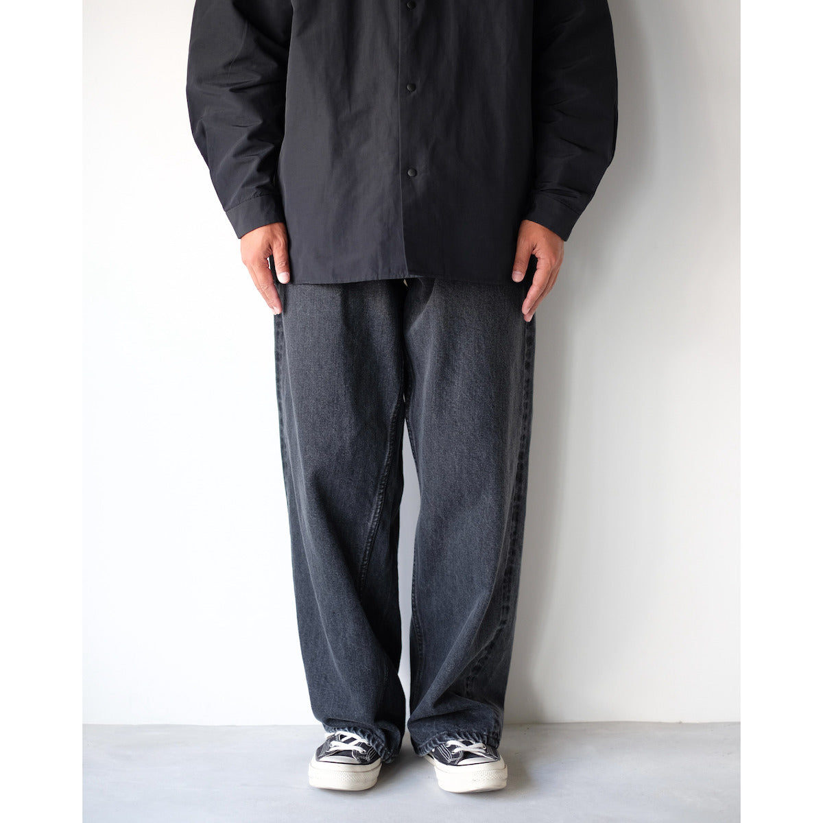 CIOTA / Baggy 5 Pocket Pants / Medium Black