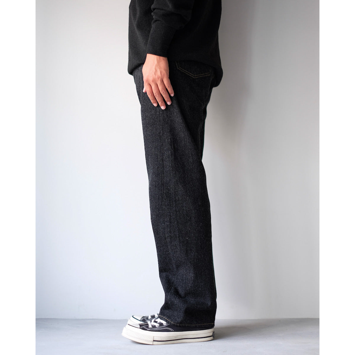 YAECA exclusive for TOOLS / Regular Denim Pant / BLACK