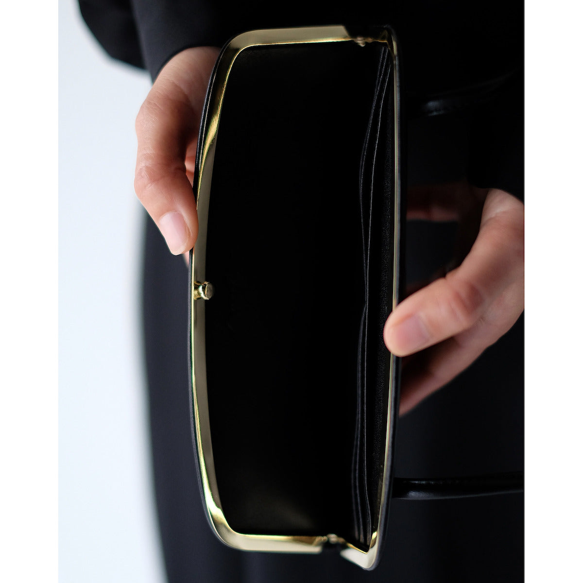 morphee SAC À MAIN / Framed One Shoulder Bag / BLACK（GOLD）