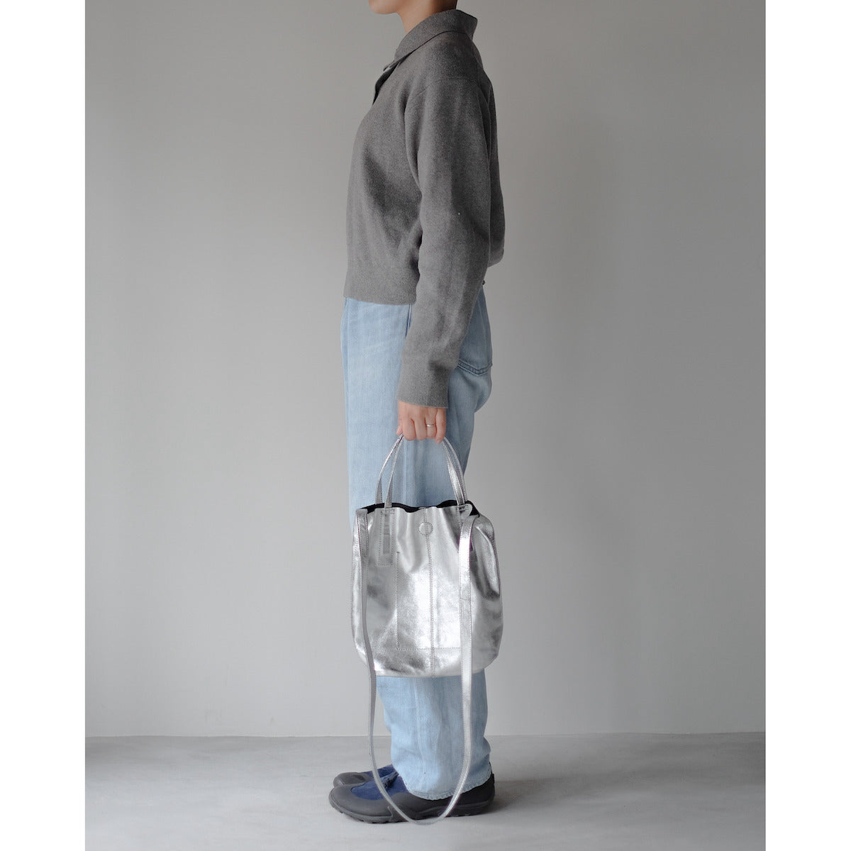 morphee / 2way Small Tote(L Shoulder) / SILVER