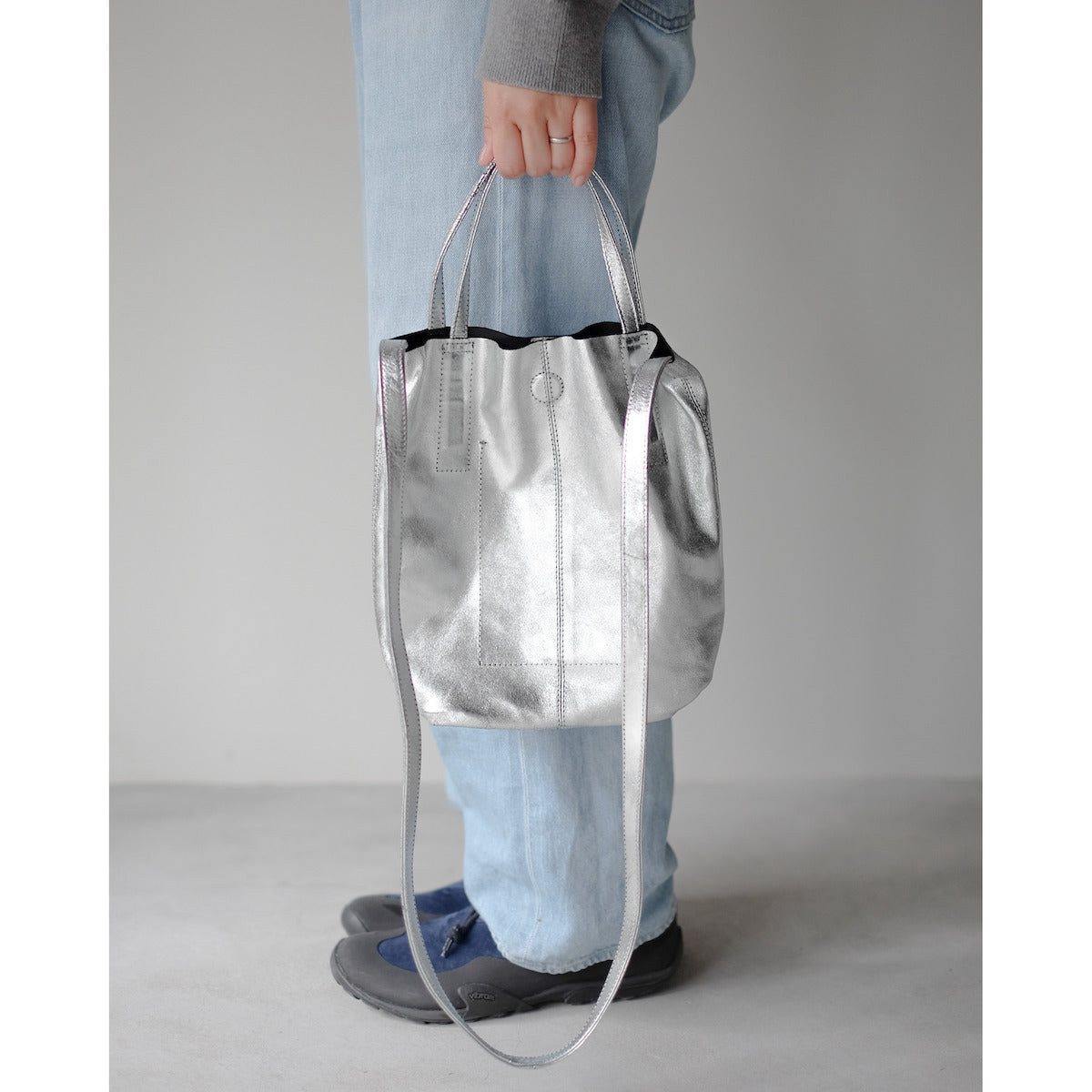 morphee / 2way Small Tote(L Shoulder) / SILVER