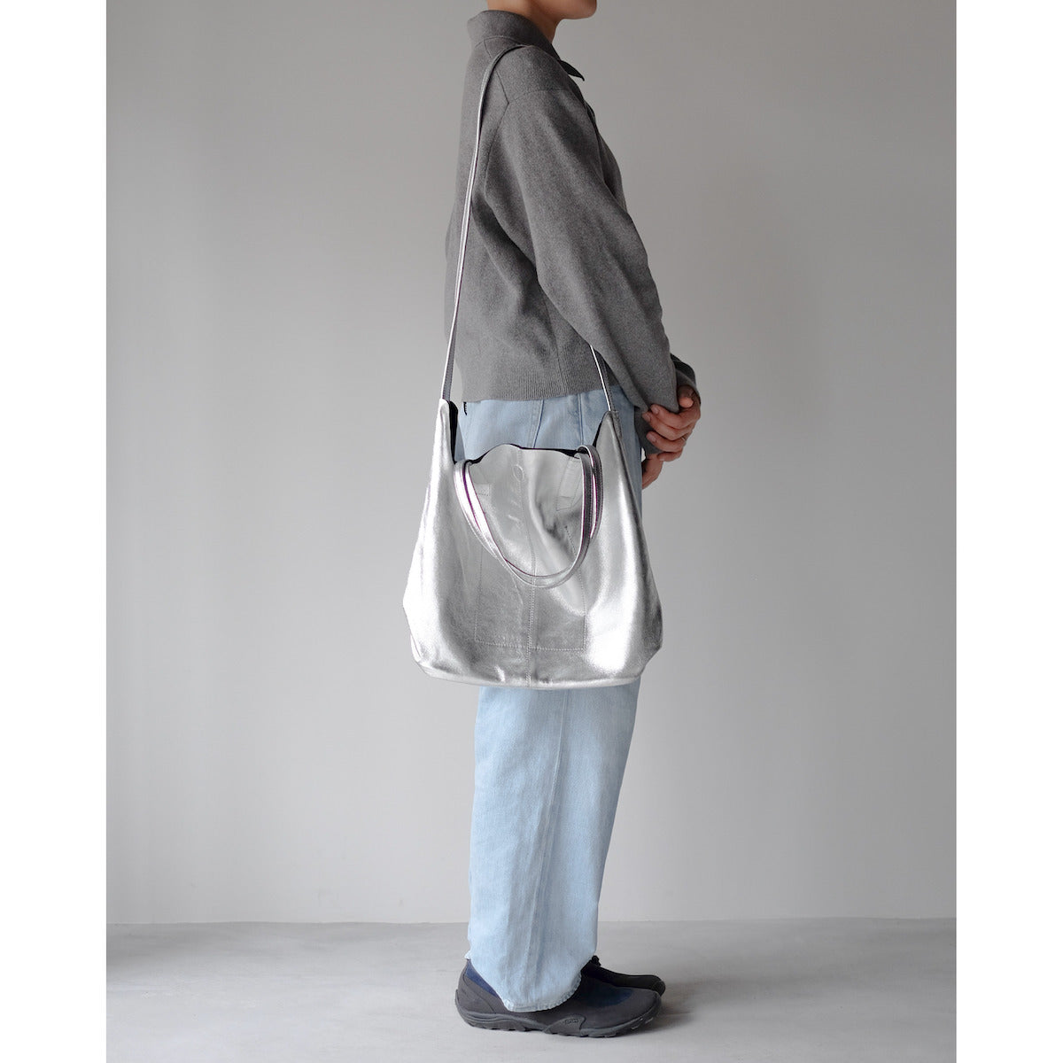 morphee / 3way Medium Tote(L Shoulder) / SILVER