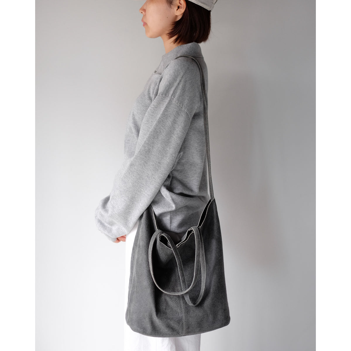 morphee / 3way Medium Tote / Distress Black