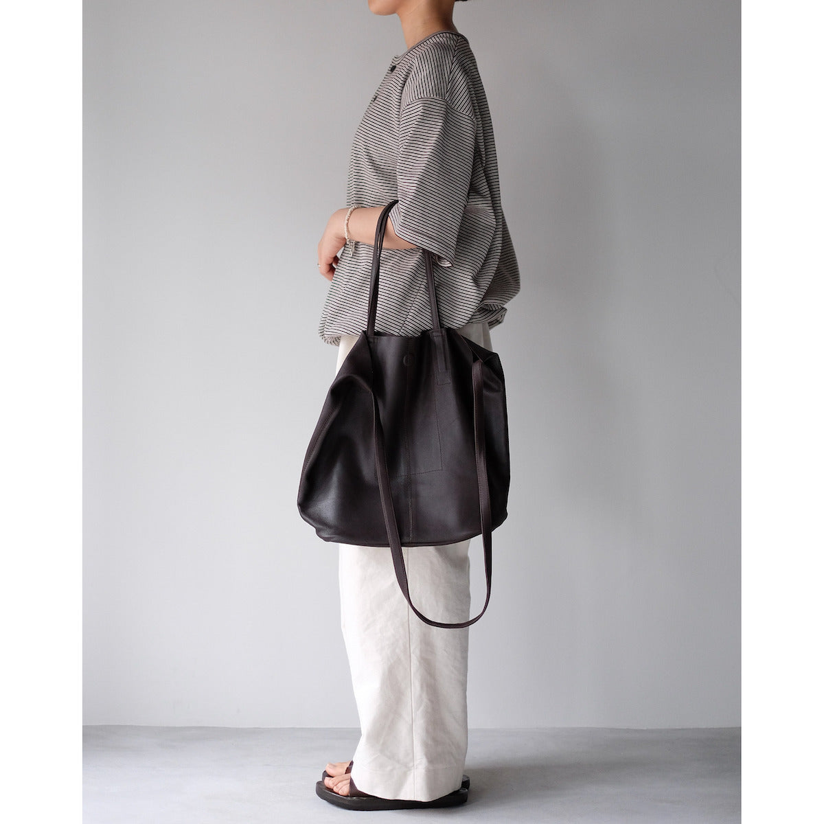 morphee / 3way Medium Tote / Dark Choco