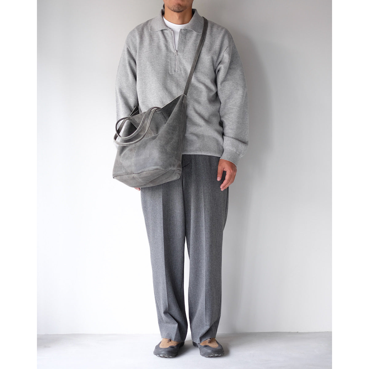 morphee / 3way Medium Tote(L Shoulder) / Distress Black