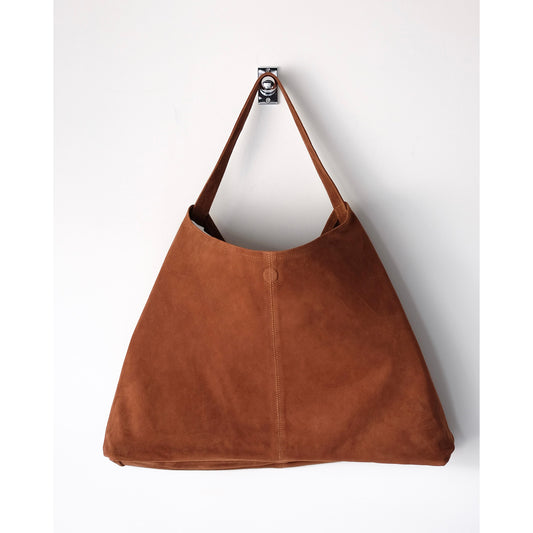 morphee / Triangles Large Shoulder / Oiled Suede Brown