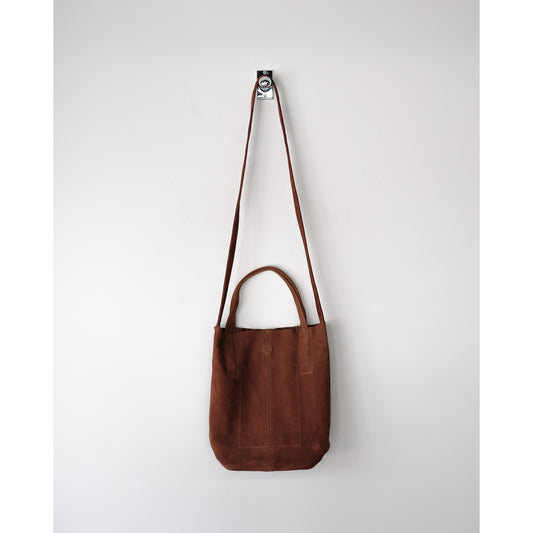 morphee / 2way Small Tote / Oiled Suede Brown
