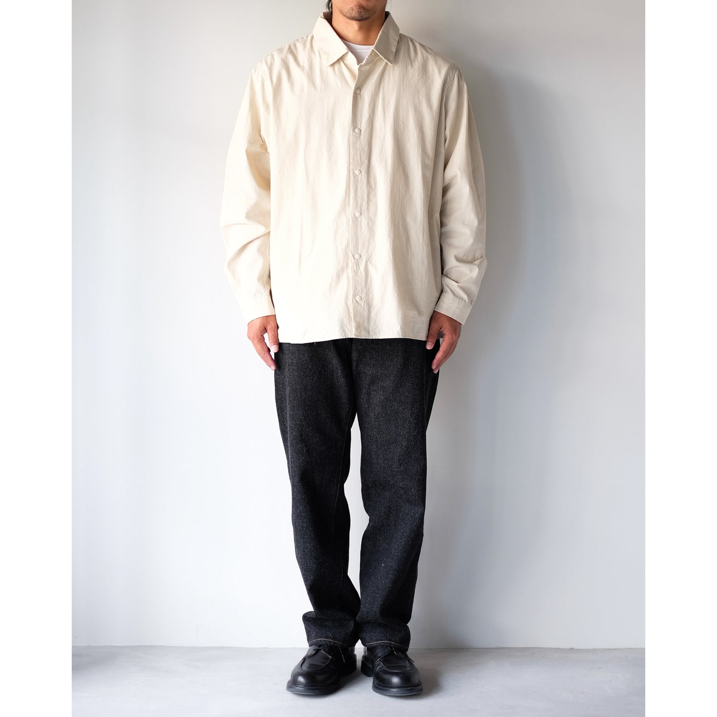 YAECA / Relax Square Comfort Shirt / KHAKI-ST
