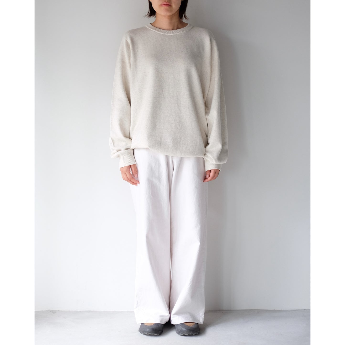 YAECA / PFU Crew Neck / NATURAL