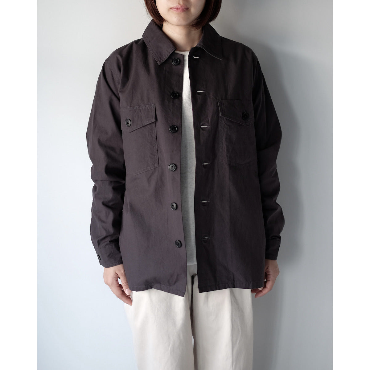 YAECA WOMEN / Baker Shirt / CHARCOAL