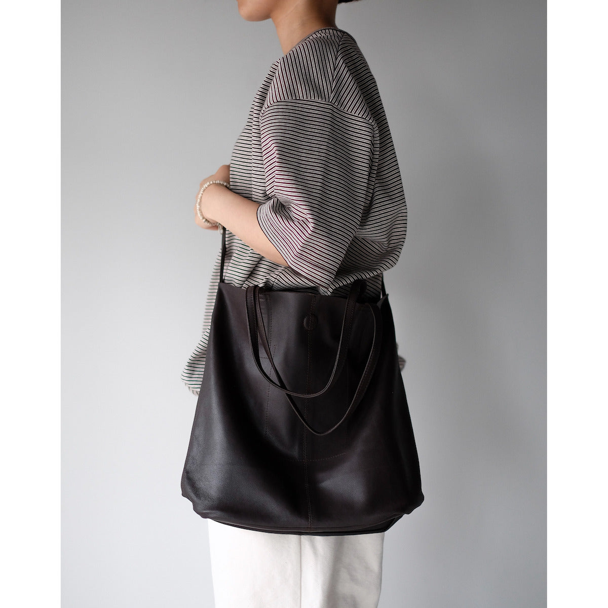 morphee / 3way Medium Tote / Dark Choco