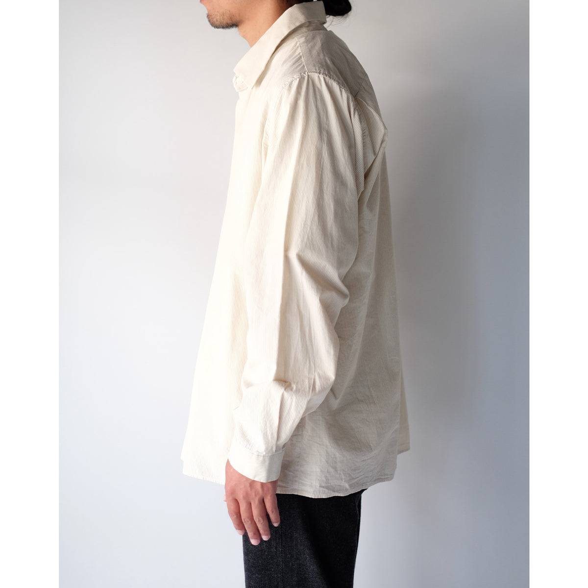 YAECA / Relax Square Comfort Shirt / KHAKI-ST