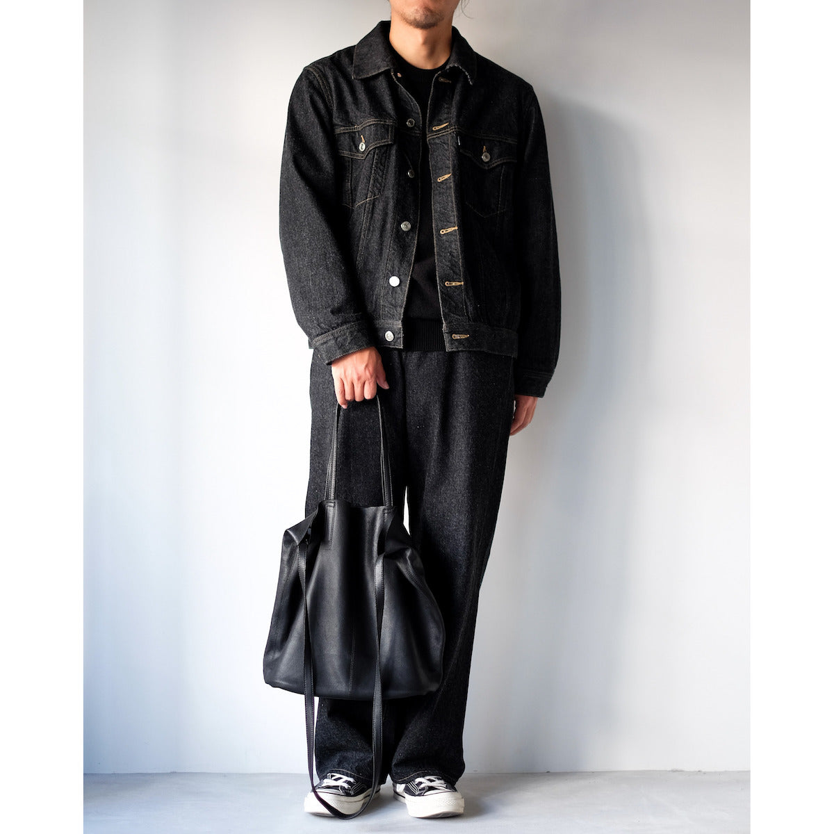 morphee / 3way Medium Tote(L Shoulder) / BLACK