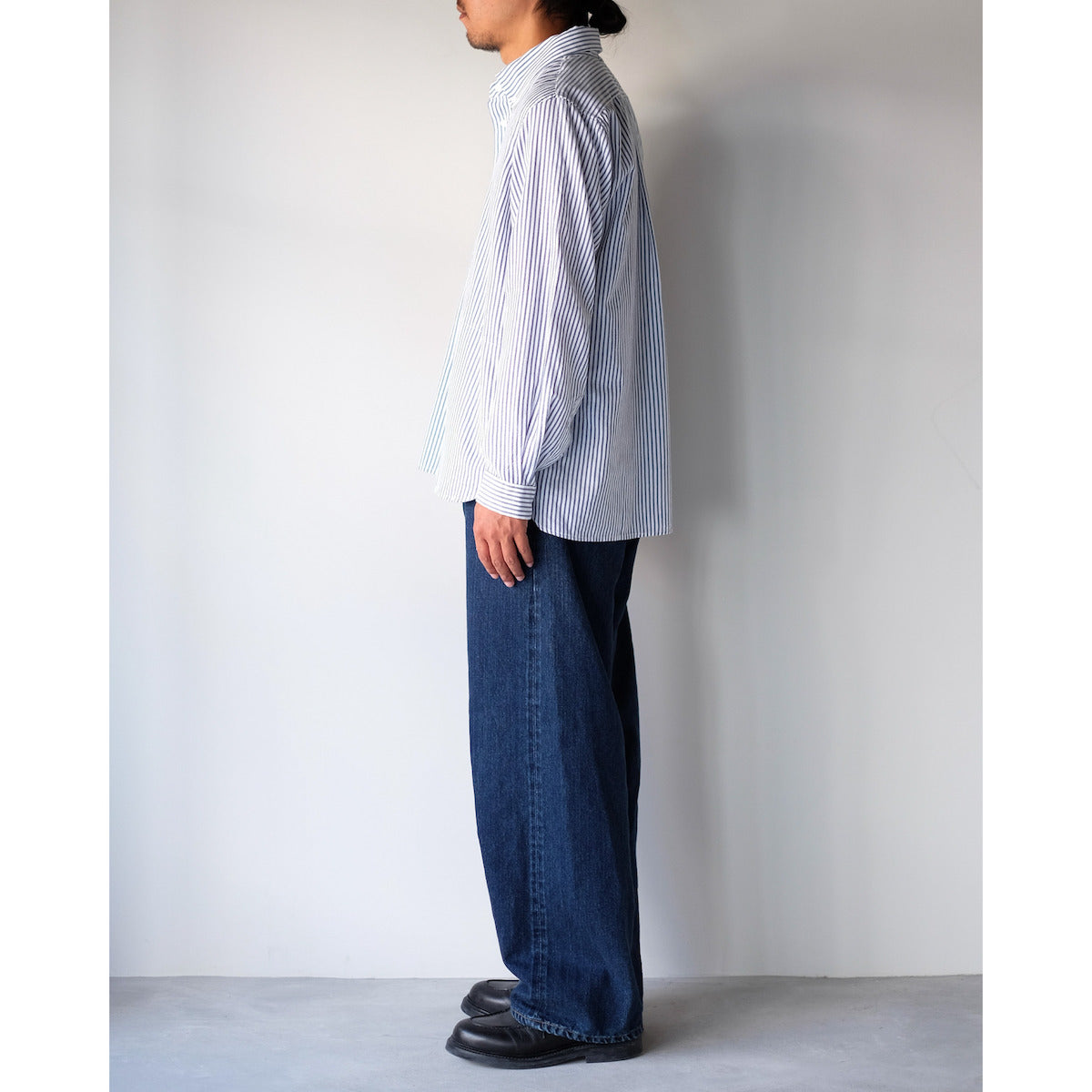 YAECA / Standard PO Comfort Shirt / BLUE-ST