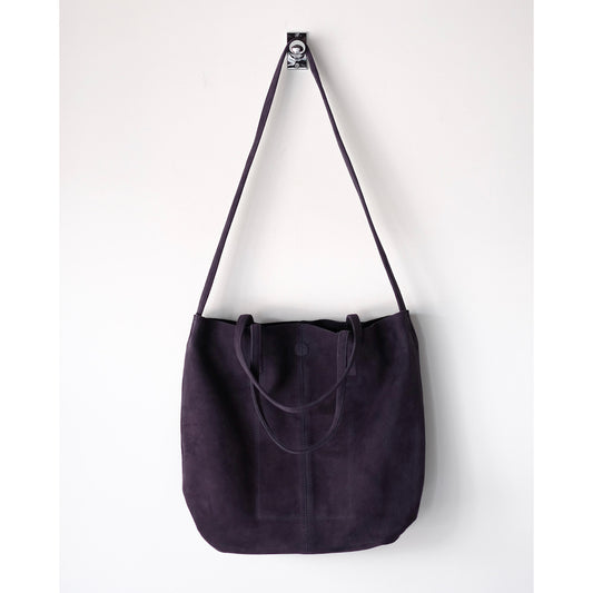 morphee / 3way Medium Tote / Oiled Suede Navy