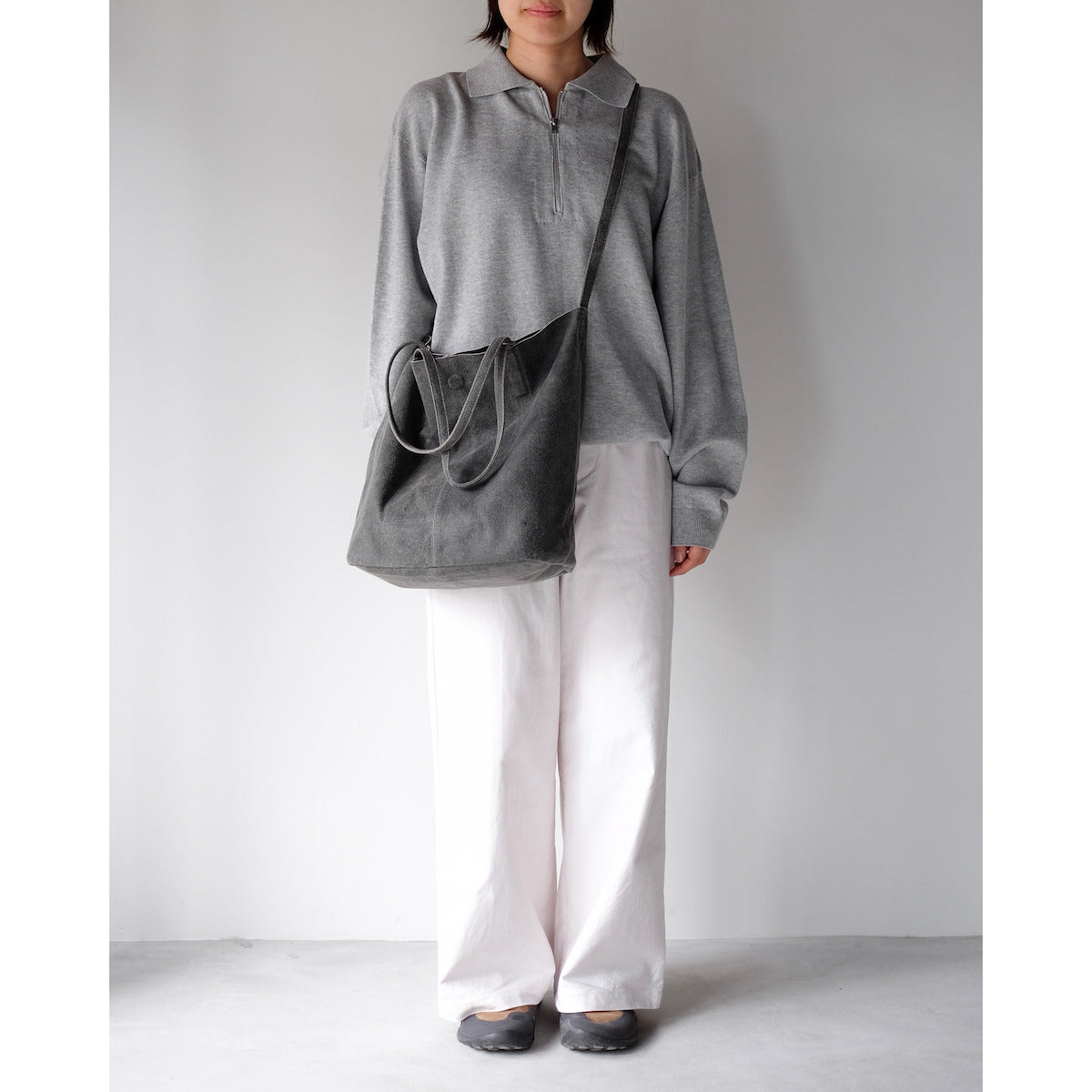 morphee / 3way Medium Tote / Distress Black