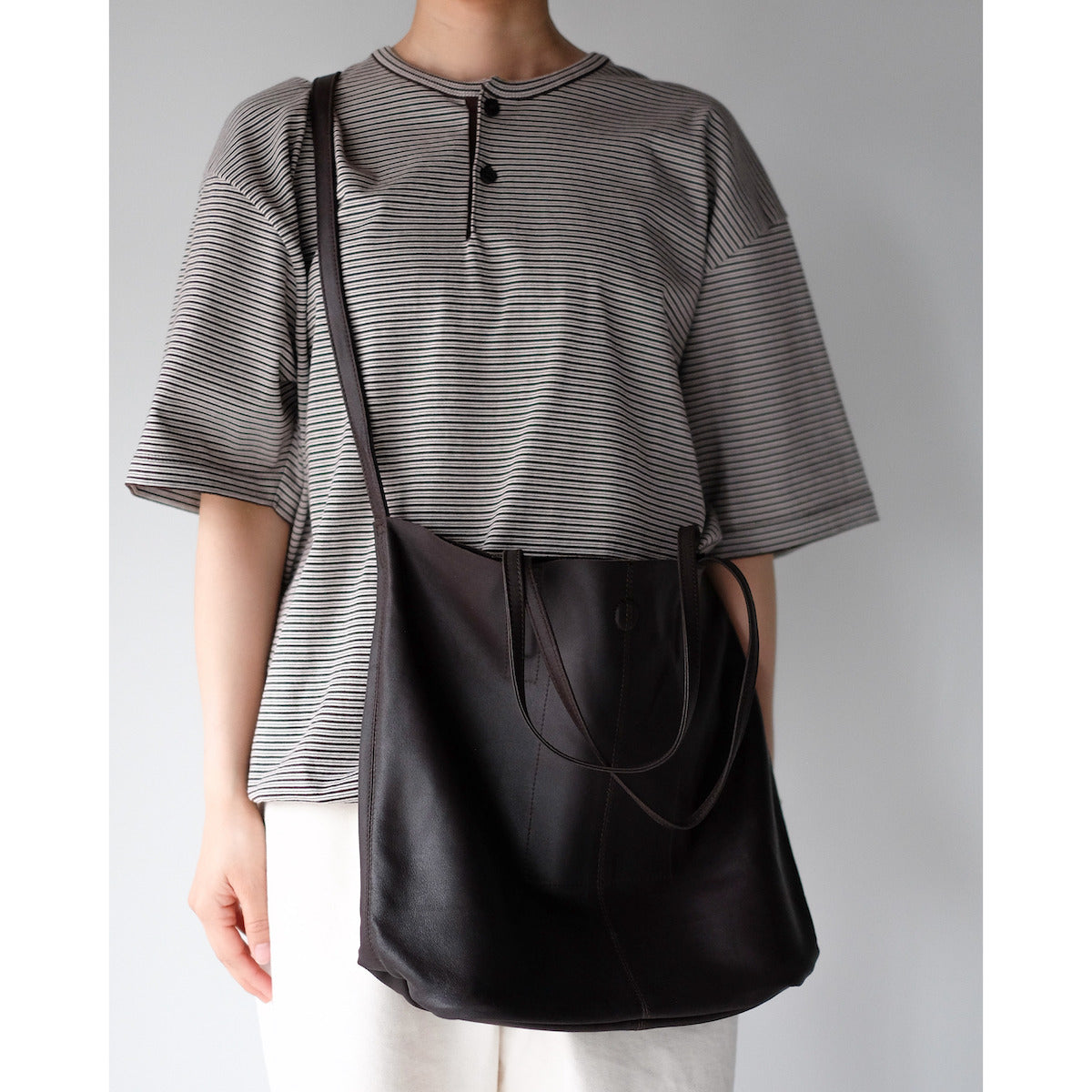 morphee / 3way Medium Tote / Dark Choco