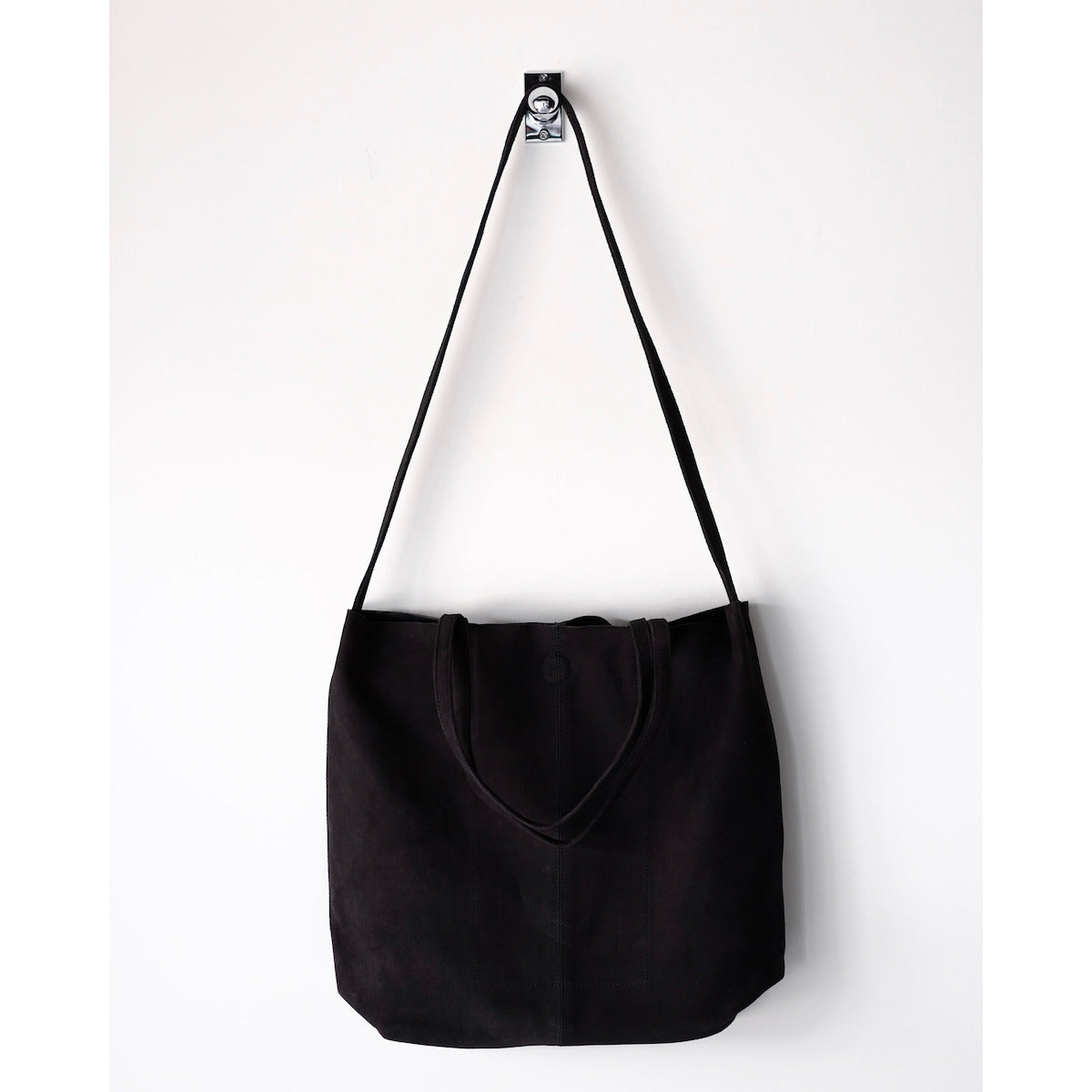 morphee / 3way Medium Tote / Oiled Suede Charcoal