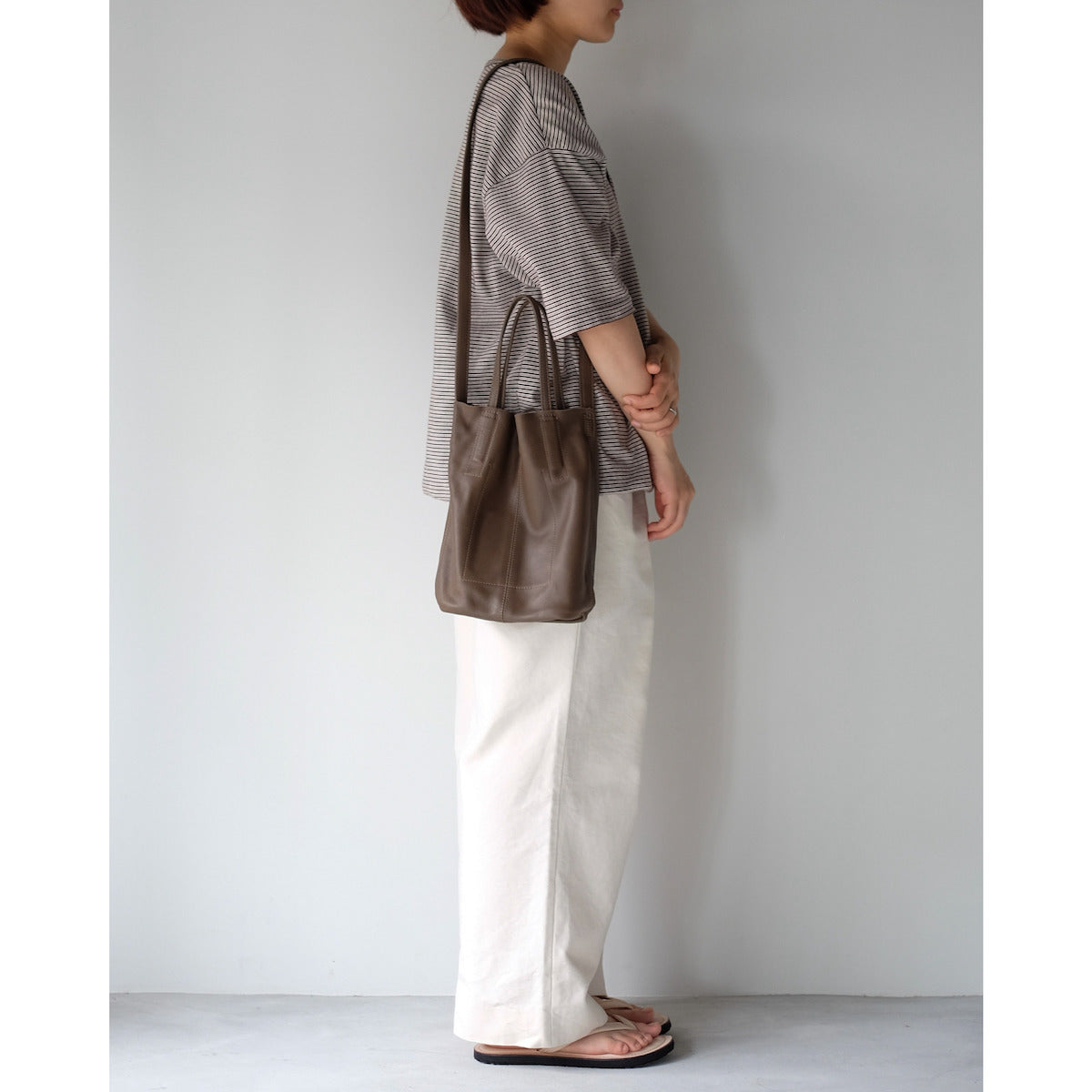 morphee / 2way Small Tote / TAUPE