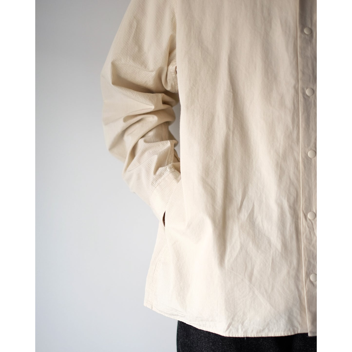 YAECA / Relax Square Comfort Shirt / KHAKI-ST