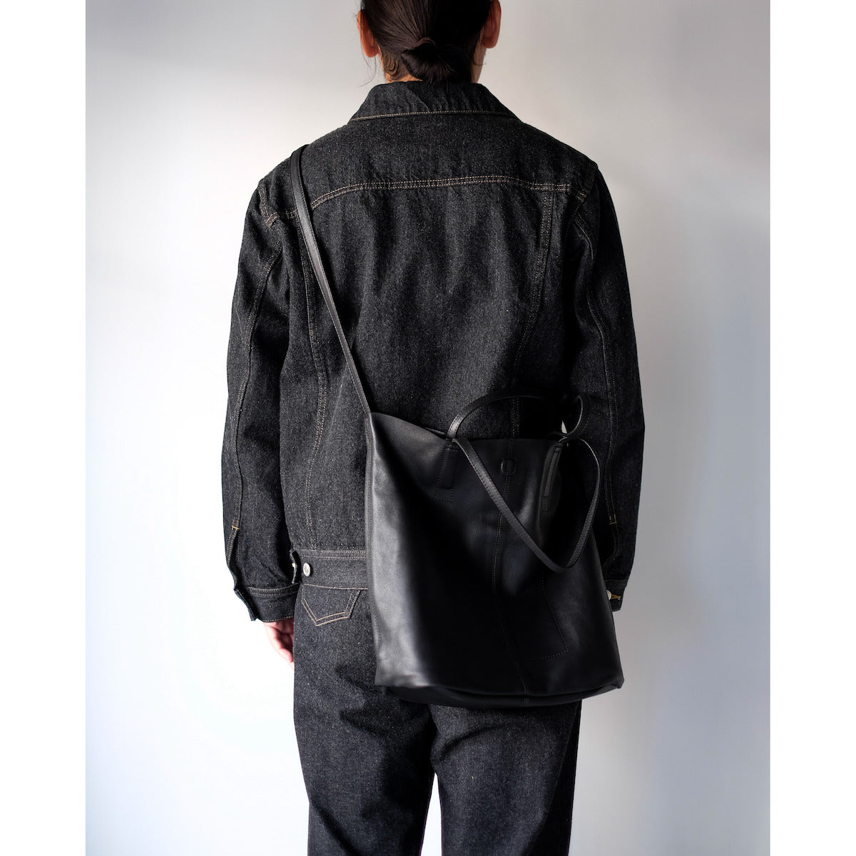 morphee / 3way Medium Tote(L Shoulder) / BLACK