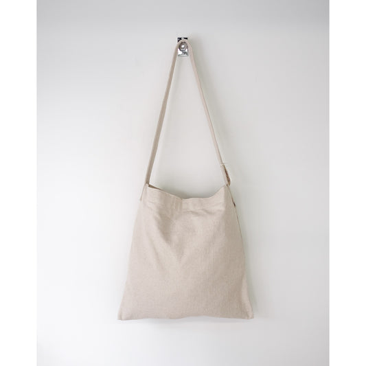 THREAD-LINE / Linen Cotton Flat Shoulder / BEIGE