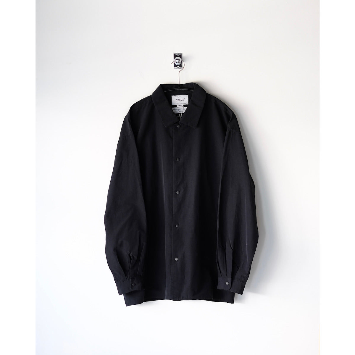 YAECA / Relax Square Comfort Shirt / BLACK