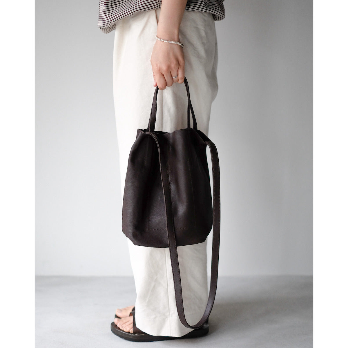 morphee / 2way Small Tote / Dark Choco