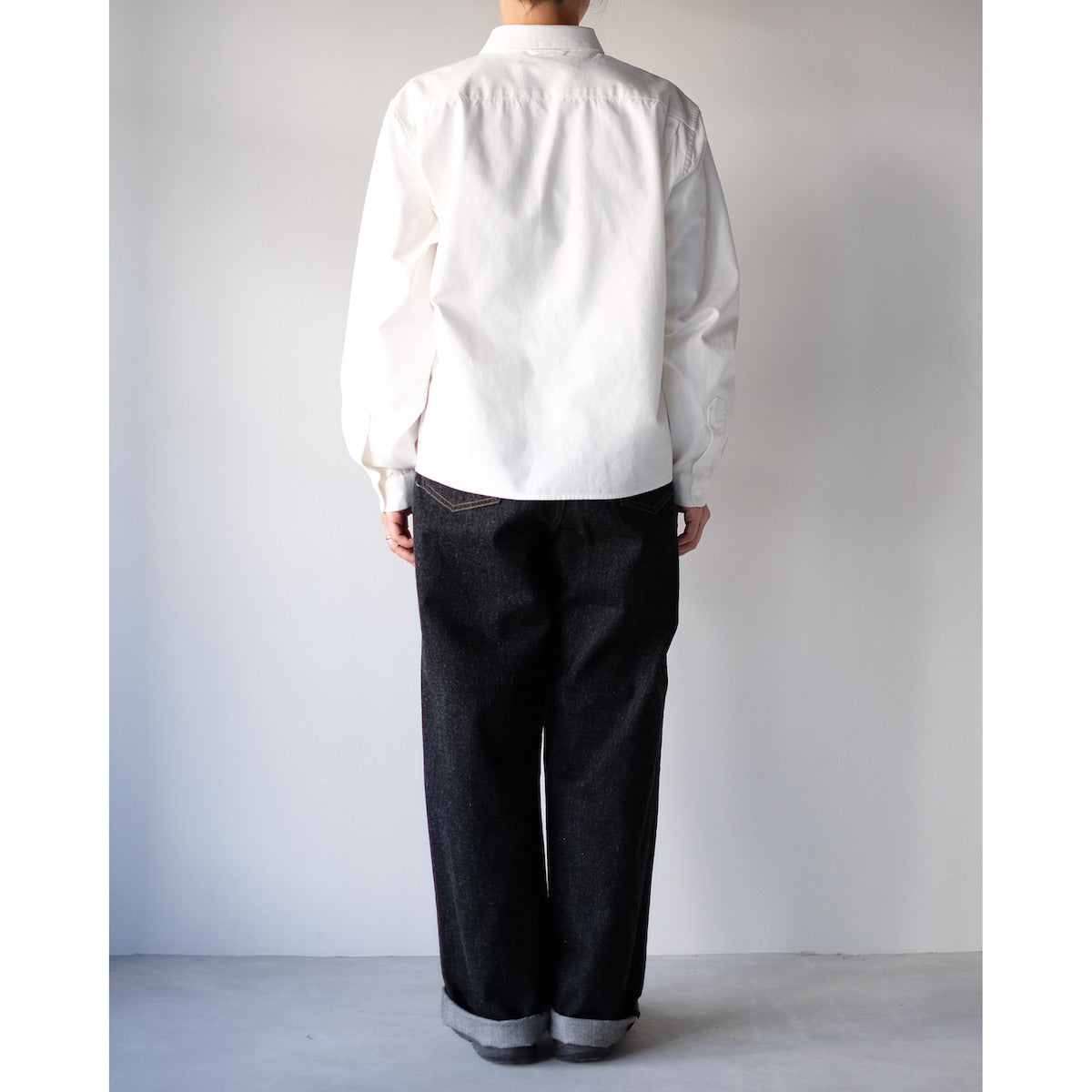 YAECA WOMEN / Relaxed Short Comfort Shirt / WHITE